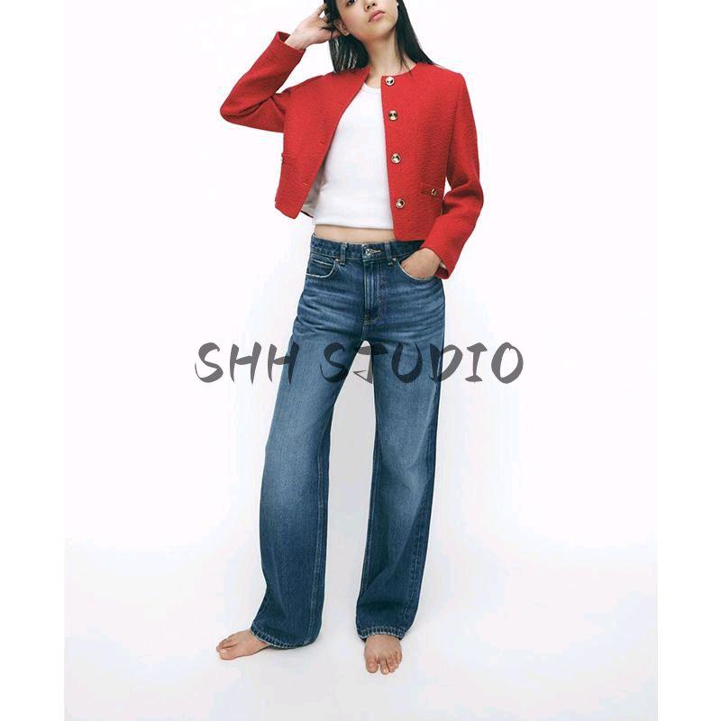 Spring New Women's Clothing Classic Style Gold Button Decorative Texture Short Casual Suit Jacket 9052719