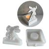 3D Rabbit Candlestick Silicone Mold DIY Easter Rabbit Candle Holder Resin Mould
