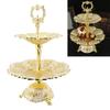 Cup Cake Tower Stand 2 Tier Alloy Elegant Tiered Cake Display Holder Serving Tray
