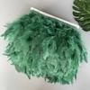 Fluffy Turkey Feathers Trim Fringe Ribbon 10Meters Marabou Feather On Tape Fringes Sewing Trimmings DIY Clothes Dress Decoration