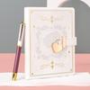 PU Leather B6 Secret Diary Book With Lock Key Secret Journal Portable Rose Code Book  Women Girls