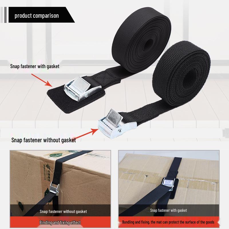 2.5CM Car Cargo Strap with Zinc Alloy Buckle and Protective Cover for Beehive Cardboard Bundling