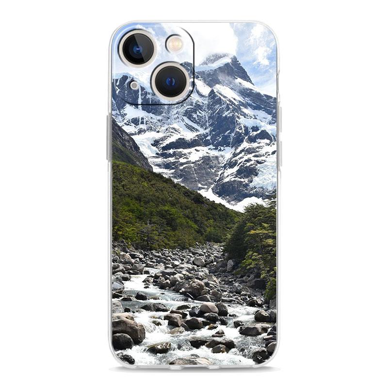 

Чехол для телефона iPhone 15 14 13 12 11 Pro Max XS X XR 7 8 Plus, мягкий прозрачный противоударный чехол, лес, пляж, восход, горы, природа iPhone 15