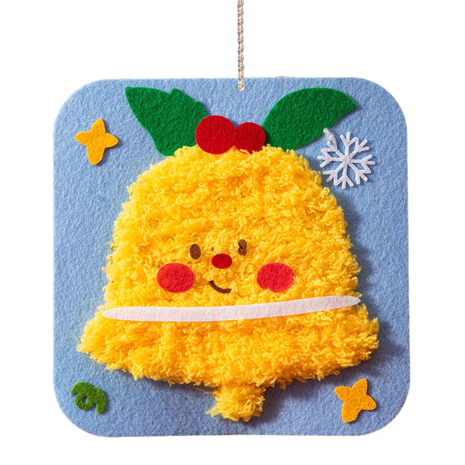 

Lovely Animal Embroidery Doll Set with Pattern Xmas Felt Sewing Craft Home Decoration Needlework Kit for Adults Beginners