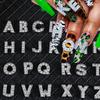 26Pcs Cartoon Letter Nail Art Charm Rhinestone English Letter Diy Nail Decoration Fashion Diy Manicure Decorations Accessories