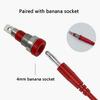 Upgrades 4mm Double Molded Banana Connector Cables Strong 4mm Test Cable for Stable Signal Transmission & Long
