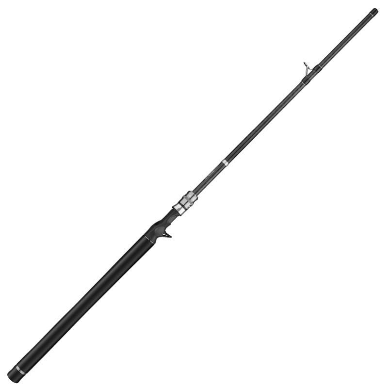 Ultra-Light XH Fast Action Casting Rod Black Bass Fishing Carbon Fiber 2.1-2.4m Two-Piece Spinning Baitcasting Combo