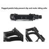 Aluminum Alloy Bicycles Flat Pedals 4 Bearings Bicycles Platform Pedals Replacement Wide Flat Cycling Pedals Enduring