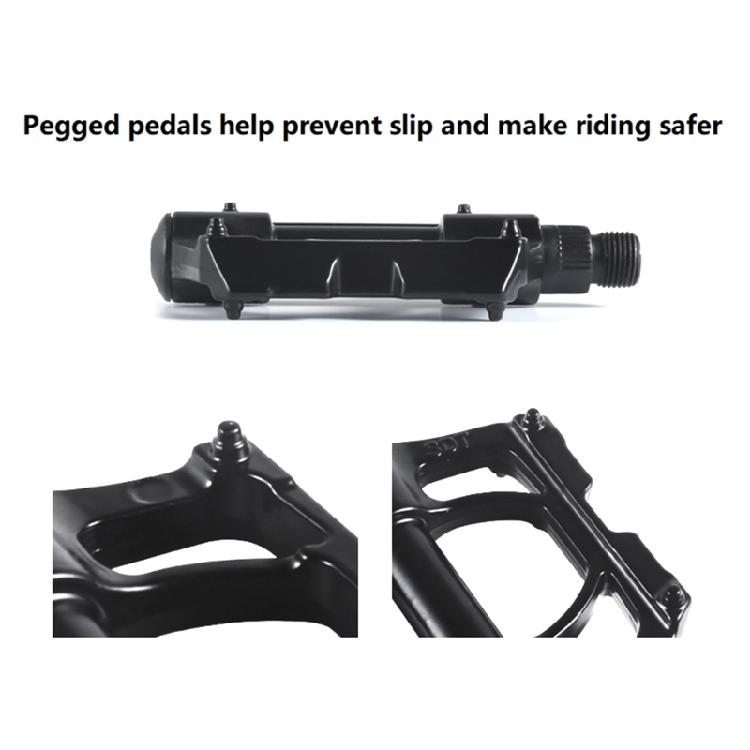 Aluminum Alloy Bicycles Flat Pedals 4 Bearings Bicycles Platform Pedals Replacement Wide Flat Cycling Pedals Enduring