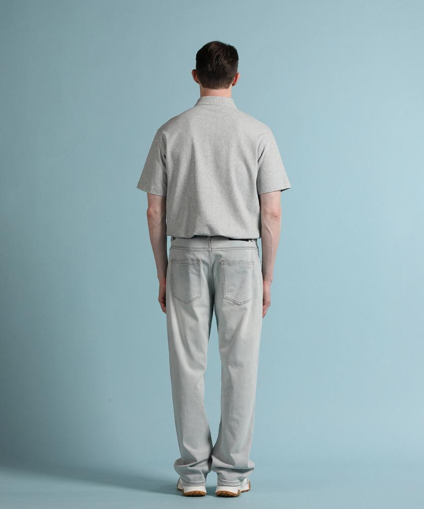 PANICALE Gray Logo Short Sleeve Polo Shirt (Type A)