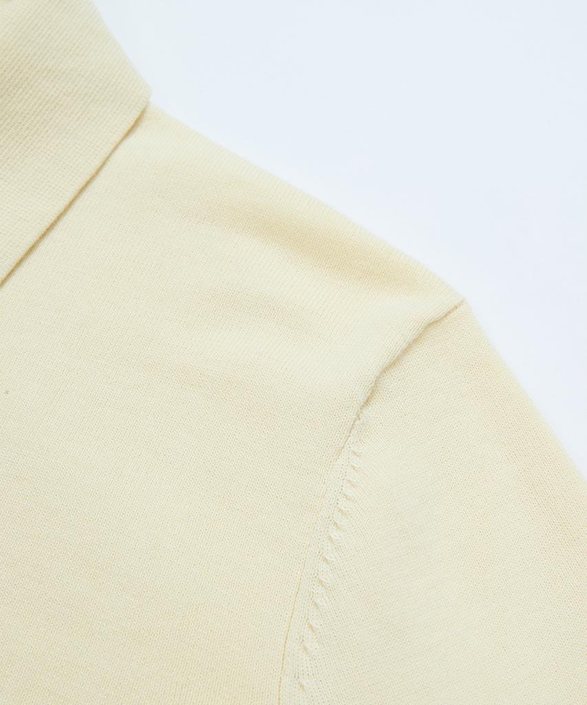 BELLIEF Essential Cotton Comfort Polo Knit (Ecru)