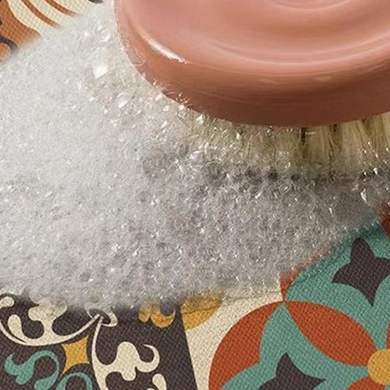 Retro American Diatom Mud Kitchen Floor Mat - Quick Dry, Water Absorbing, Non-Slip, Easy Clean, Long Strip Design.