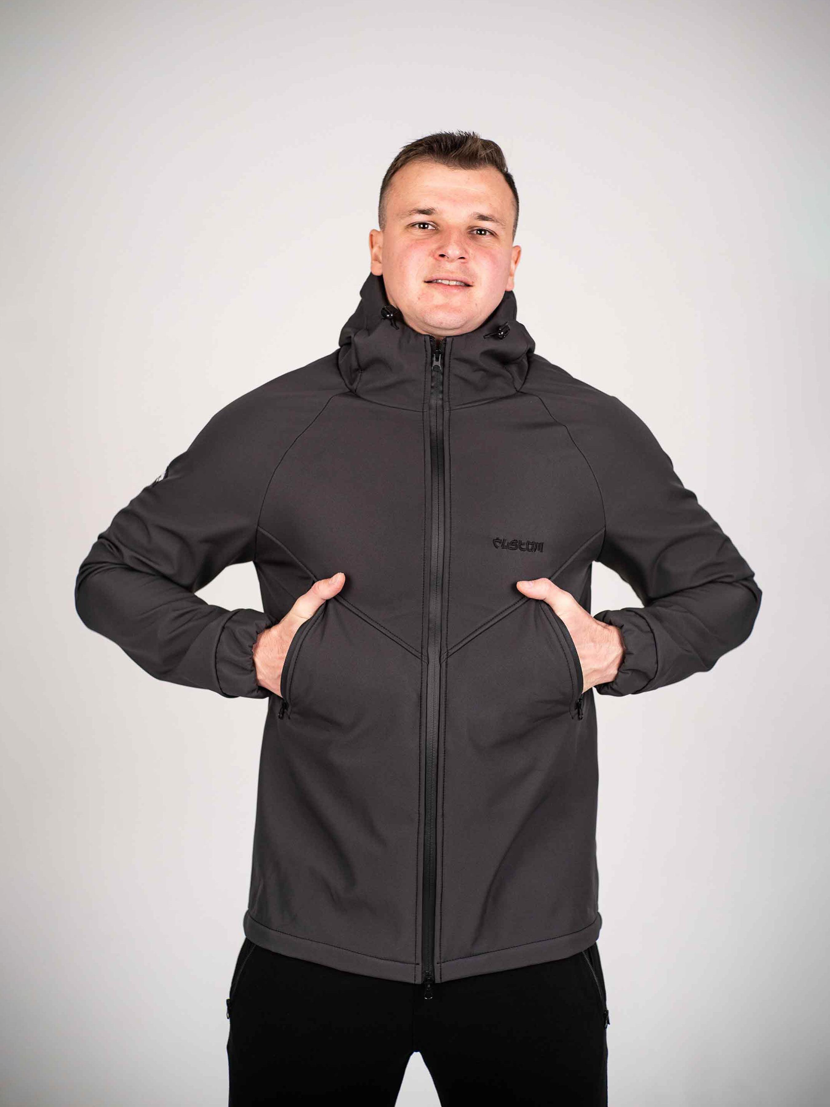 

Куртка чоловіча Protection Soft Shell Custom Wear S темно-сірий колір