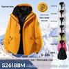 Unisex 3-in-1 Cotton Jacket Set: Windproof, Multi-Functional Climbing & Skiing Gear