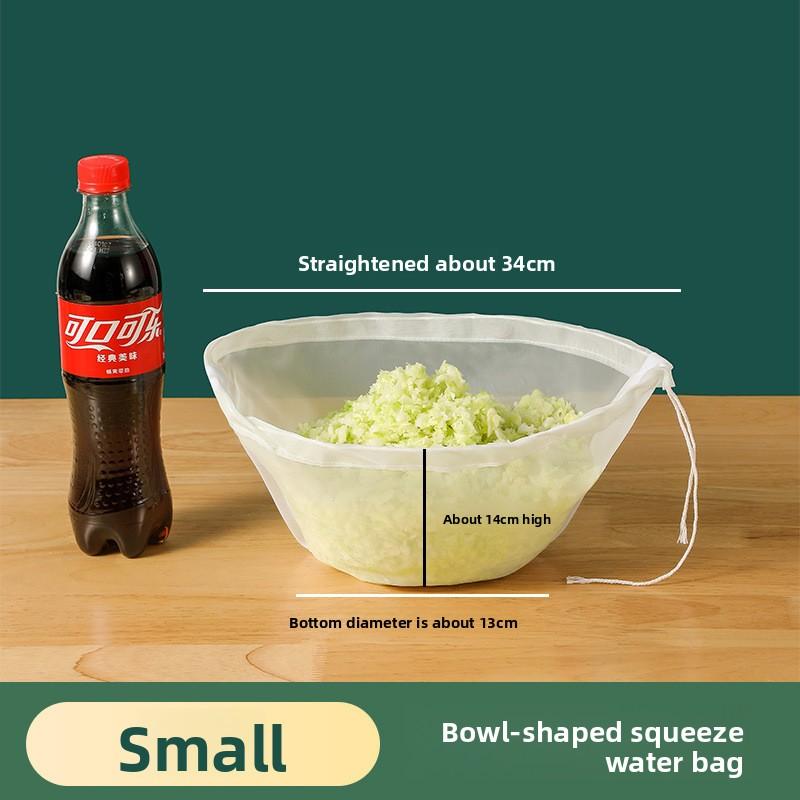 

1 шт. Многофункциональный пакет из фильтровальной бумаги, приспособление для отжима начинки для пельменей, бытовой пакет для слива капусты, пакет для фильтрации соевого молока, дегидратор, овощной пресс-фильтр Small
