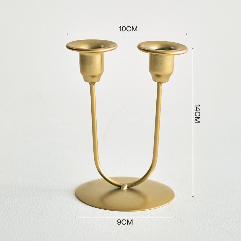 Romantisches Candlelight-Dinner Eisenleuchter Dekorative Artikel Foto-Requisiten Atmosphäre
