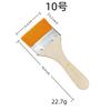 10 Pcs Yellow Nylon Flat Brush Oil Painting Nylon Brush Art Brush Wooden Oil Painting Brush Flat Brush