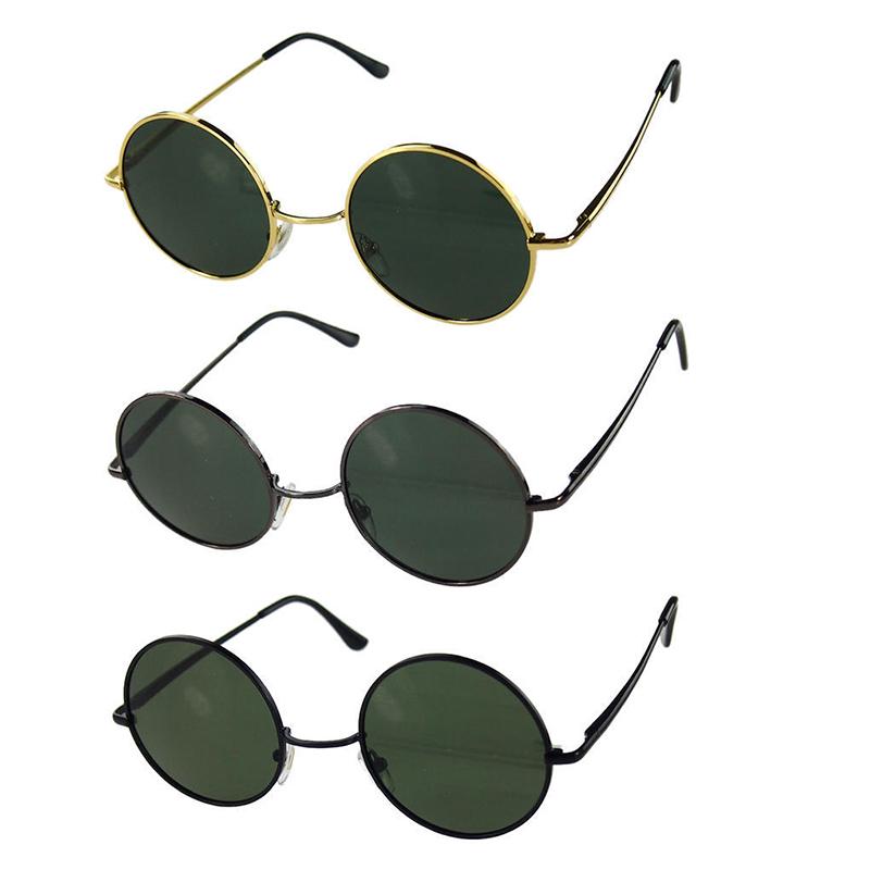 Fashion Round Prince Mirror Retro Sunglasses Metal Frame Unisex Eyewear Student Gifts Trendy Accessories