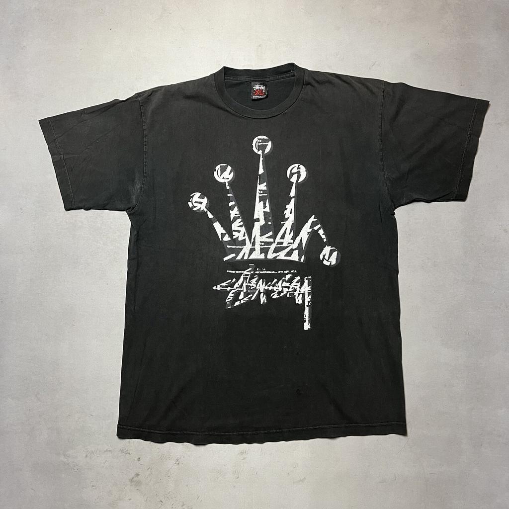 Vintage Stussy Jester Crown Graffiti T Shirt XL Unisex T-Shirt