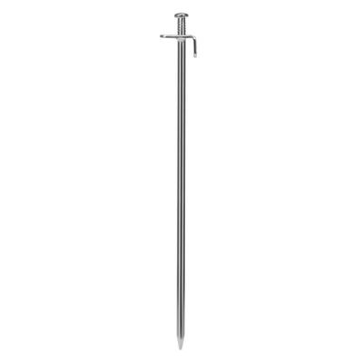 Tent Pegs 15.7in Steel Tent Stakes Pegs Lightweight Rustproof Camping Pegs for Camping Tent Canopies Silver
