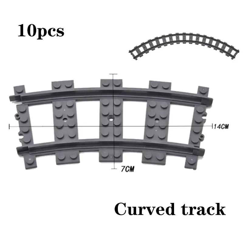 Non-Toxic City Trains Flexible Tracks Forked Straight Curved Soft Rails Track Switch Building Block Bricks Kids Diy High-Tech Creative Toy