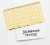 Traceease English & Arabic Alphabet Template Lettering Drafting Tools Stencils, Pack of 9