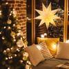 Weihnachtlicher Papierstern Anhänger Frohe Weihnachten Dekorationen für Zuhause 2026 Navidad Weihnachtsbaum Hängende Lampenschirme Schmuck Neujahr