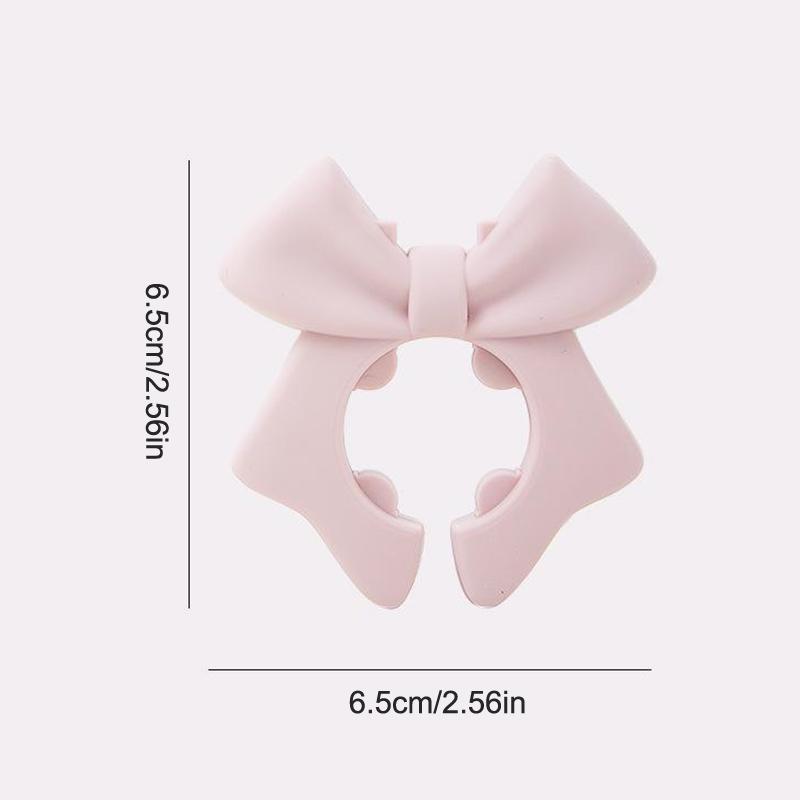 Bow Spatula Holder, Silicone Bow Shaped Spoon Rest,Anti-Scalding Silicone Utensil Holder, Spoon Holder For Pot Silicone Clip