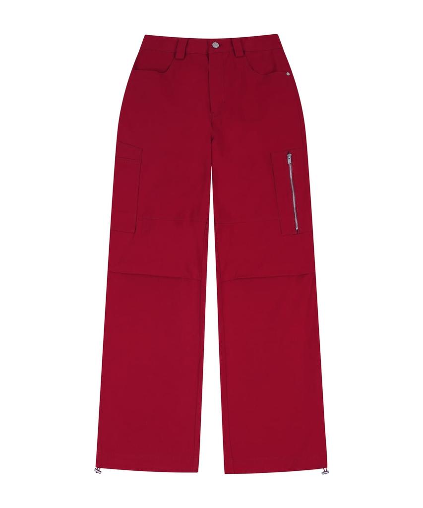 ORDINARY HOLIDAY Washing Cotton Cargo Pants [Red]