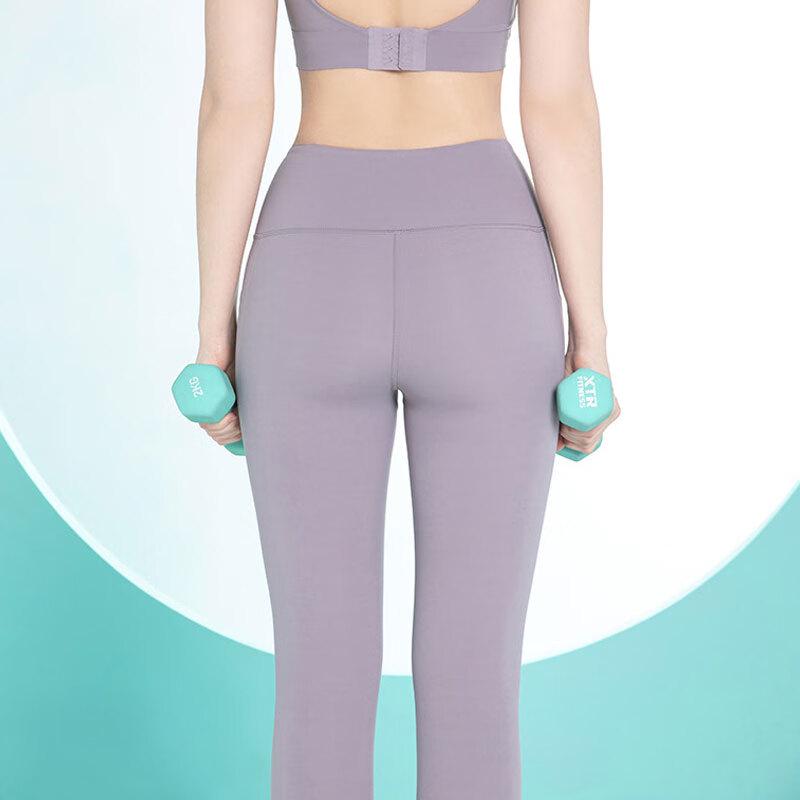 Yiqia Women's Shaping Capri Leggings with Pockets