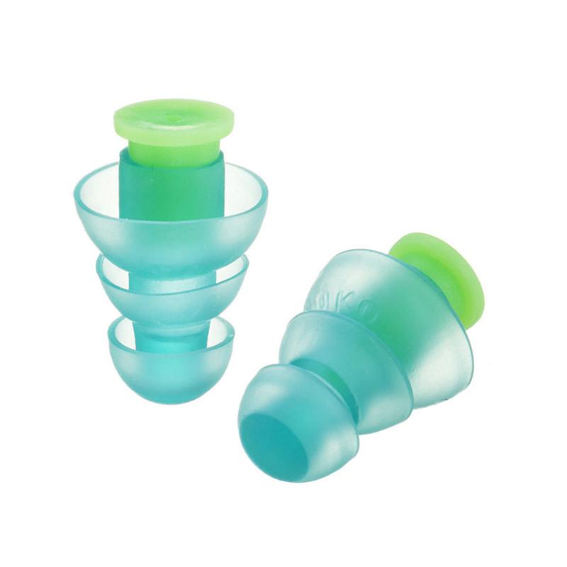 

1 Pair Silicone Noise Cancelling Hearing Protection Earplugs For Concerts Musician Motorcycles Reusable Silicone Ear plugs синий