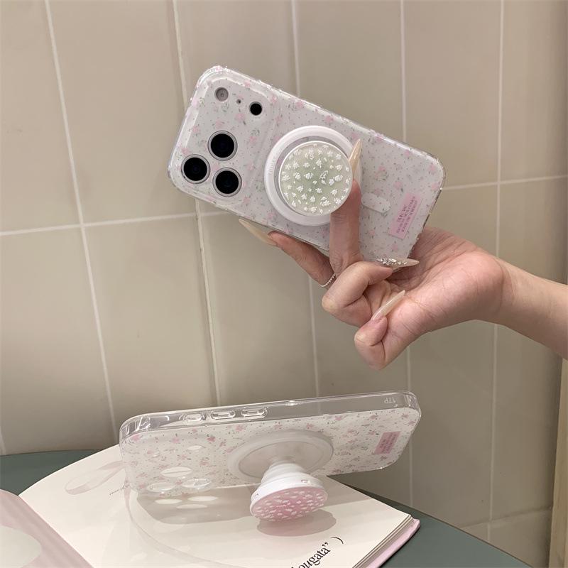 Early Spring Floral Magnetic Stand Case for iPhone 17 Pro Max / 16 / 15 / 14