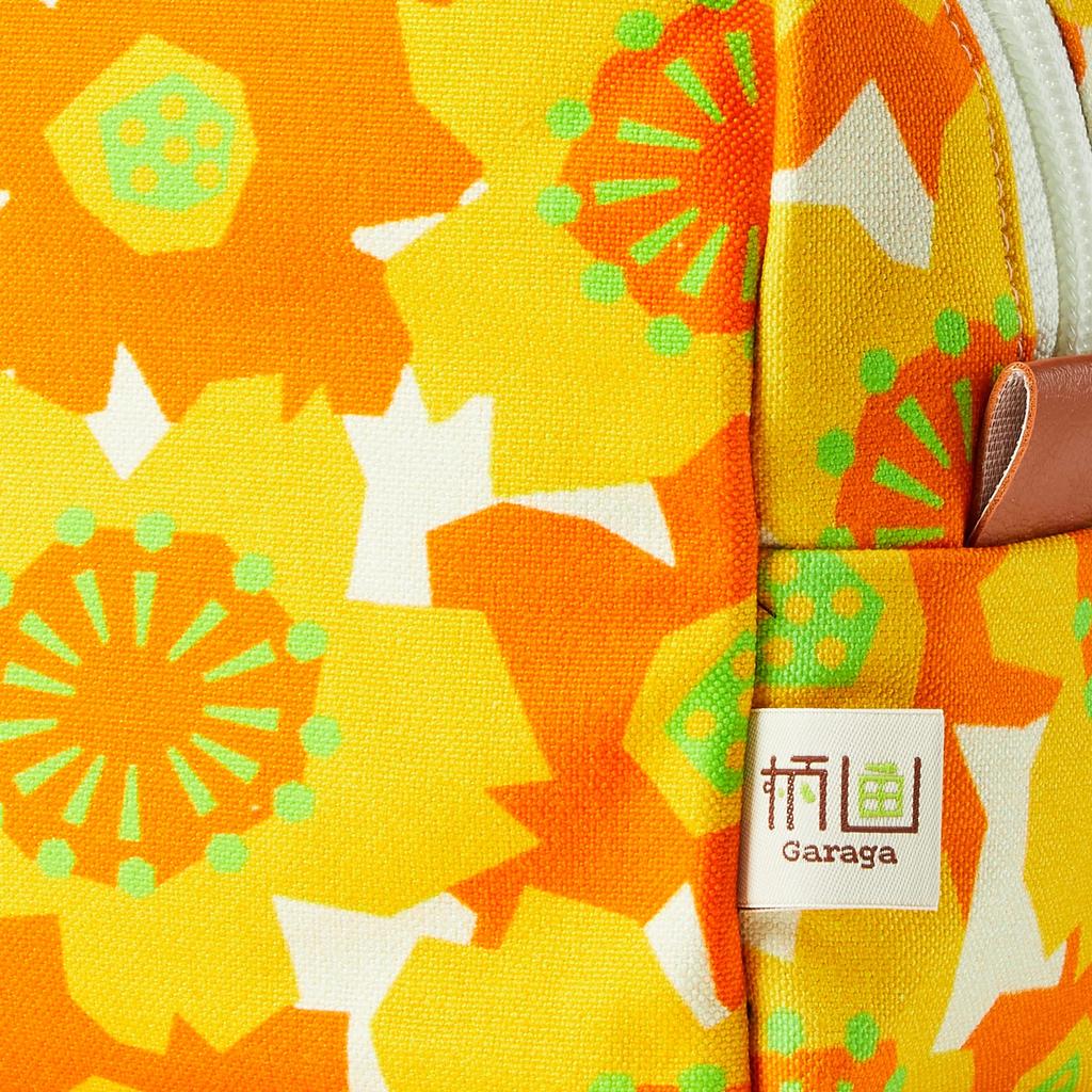 Cosmetic Bag Canvas Pouch Large SAKURA Orange [ARROWS&Company Ltd.] GU-5