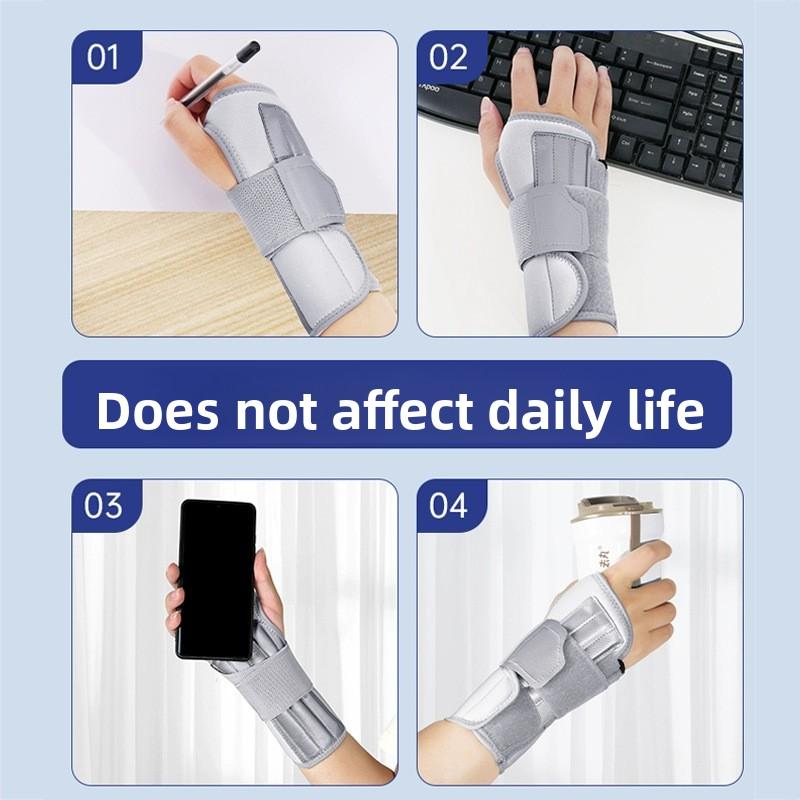Wrist Brace Aluminum Plate Support Wrist Joint Fixation Splint for Carpal Tunnel Wrist Fracture Sprain Recovery