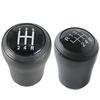 For A4 B5 C5 1998 1999 2000 2001 5/6 SPEED BLACK PU LEATHER SHIFT KNOB Manual Transmission Car Accessories Interiors