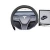 Tesla Model 3 Steering Wheel Cover: Non-slip, Odorless, No-Sew, 25 Models Compatibility, Interior Modification
