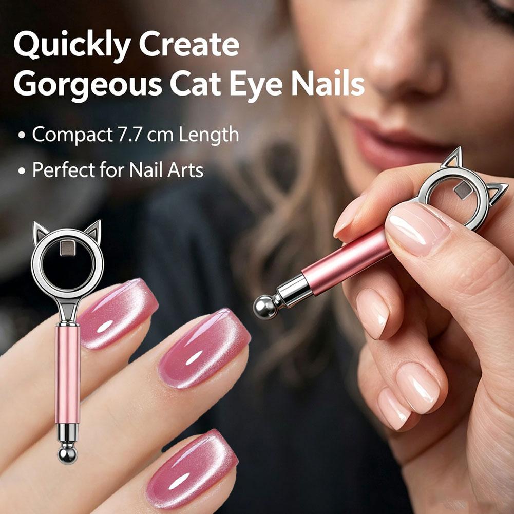 Cat Eye Nail Art Artifact Powerful Circular Magnet Absorbing Black Hole Cat Eye Assistive Nail Art Tool