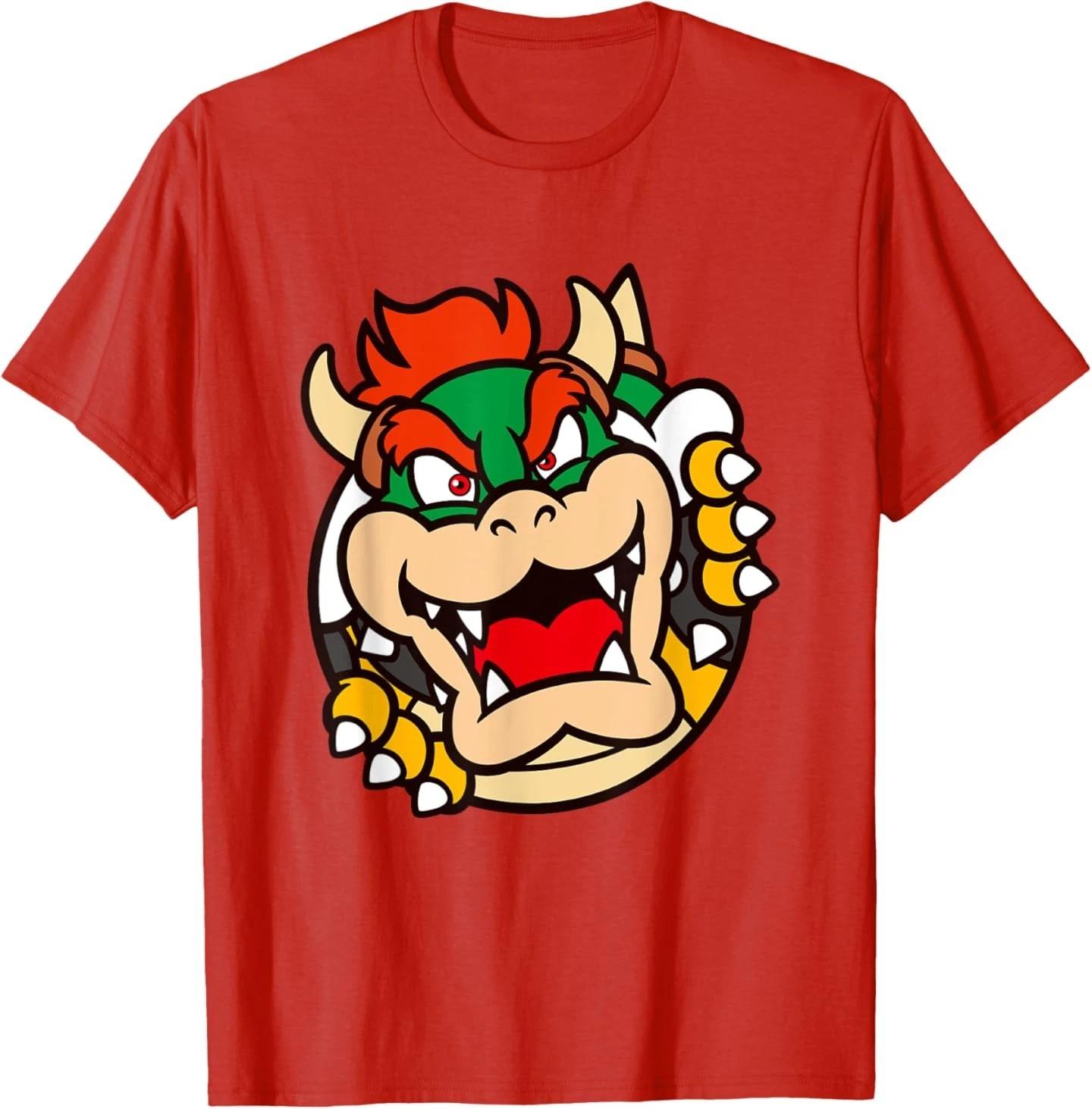 

Super Mario Bros Bowser Big Koopa Breakout Portrait T-Shirt 3XL