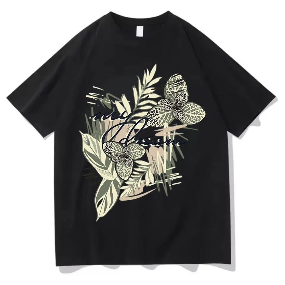 

Beautiful Flower Print Women TShirts Casual Breathable Soft Short Sleeve Tops Loose Comfortable Street Female Clothes Pink T Sh 4XL