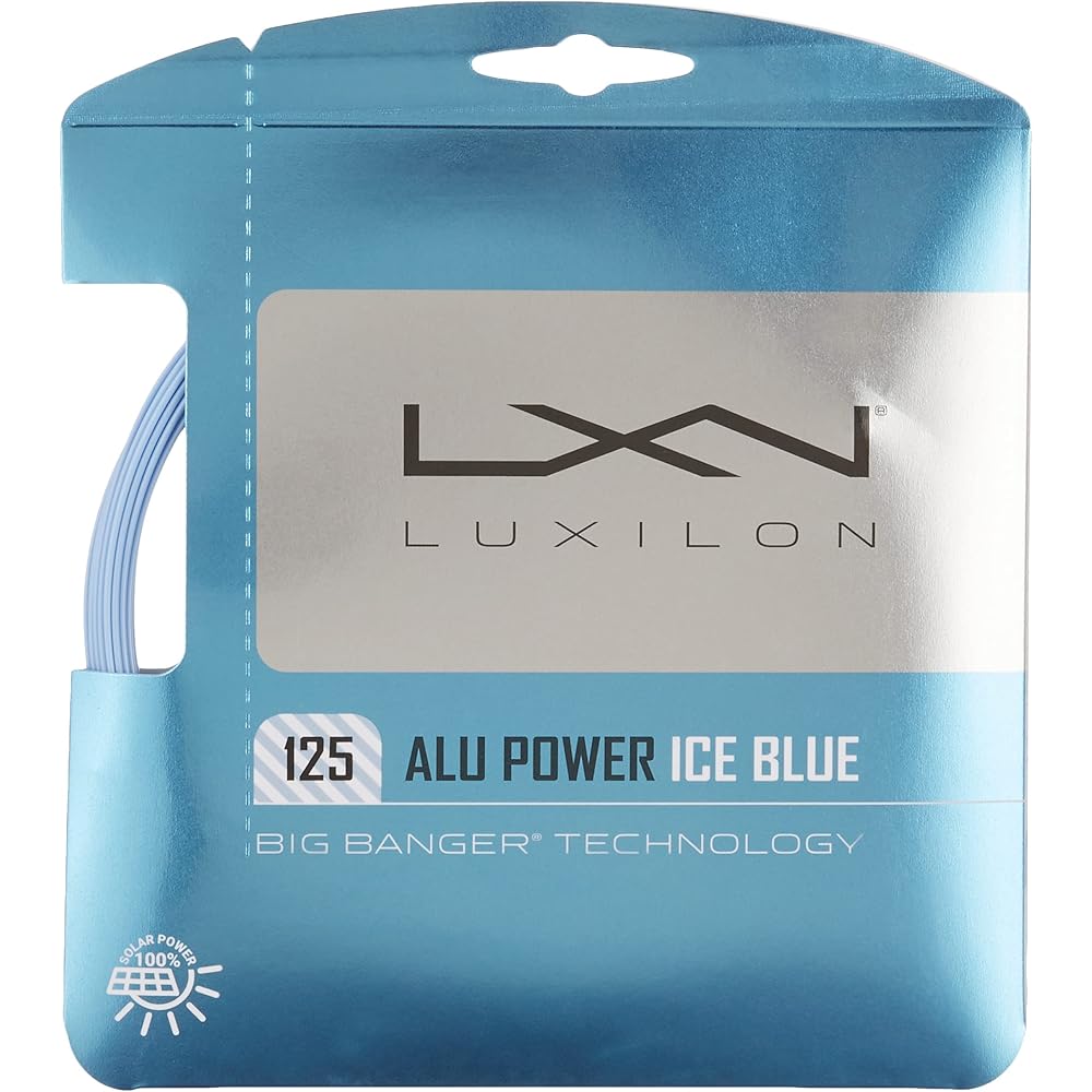 

Wilson Luxilon ALU POWER 125 Tennis String (WRZ995100BL) 125mm (1.25mm) [Single String] Ice Blue
