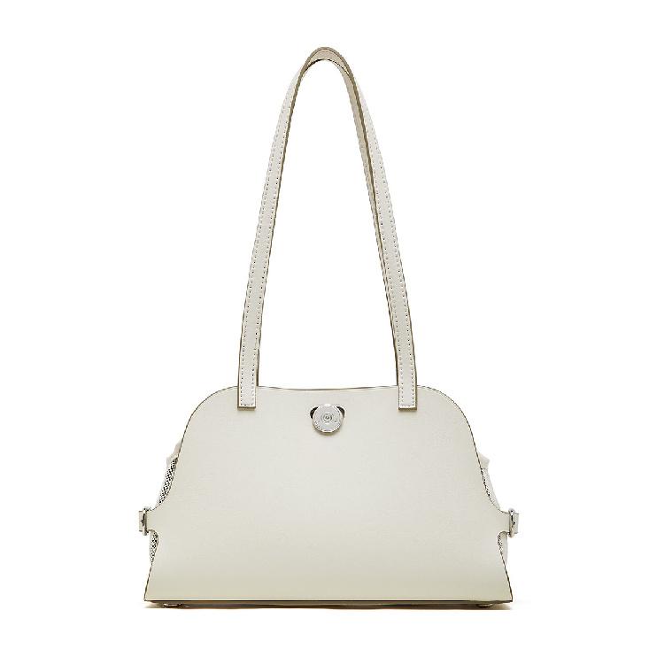 New Handbag High-Quality Texture Single Shoulder Women's Bag Old Money Style Shell Bag Fashion Color-Block Retro Underarm Handbag