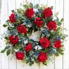 Artificial Front Door Wreath Hanging Ornament Collection Home Decor Spring Summer for