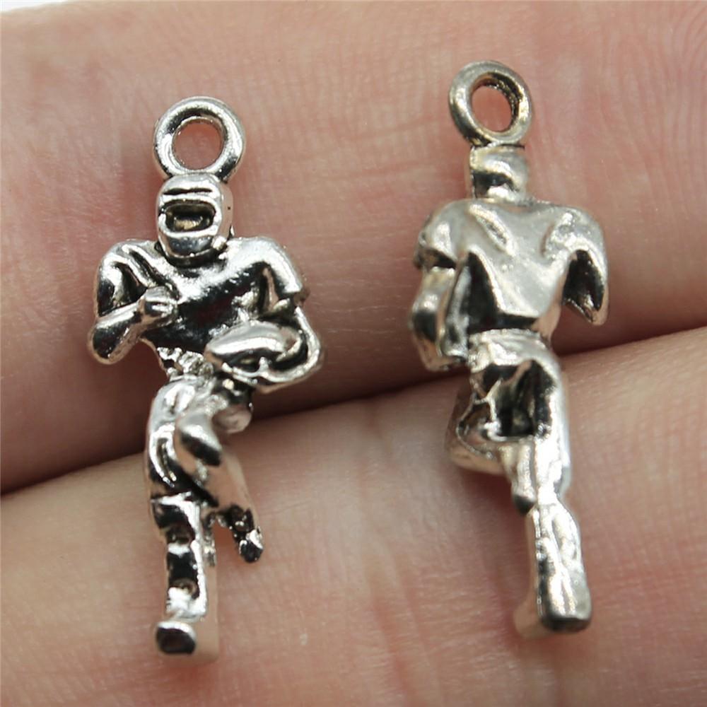 20pcs Football Charms American Football Pendants Jewelry Making American Football Charms For Bracelet Making