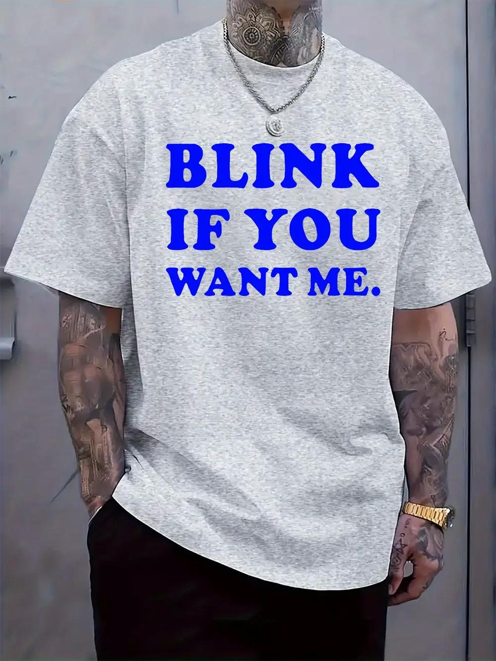 

1pc Playful Invitation Text Print Round Neck Short Sleeve T-shirt L