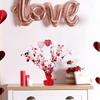 Valentines Decor Heart Centerpiece Sparkling Glitter Finish