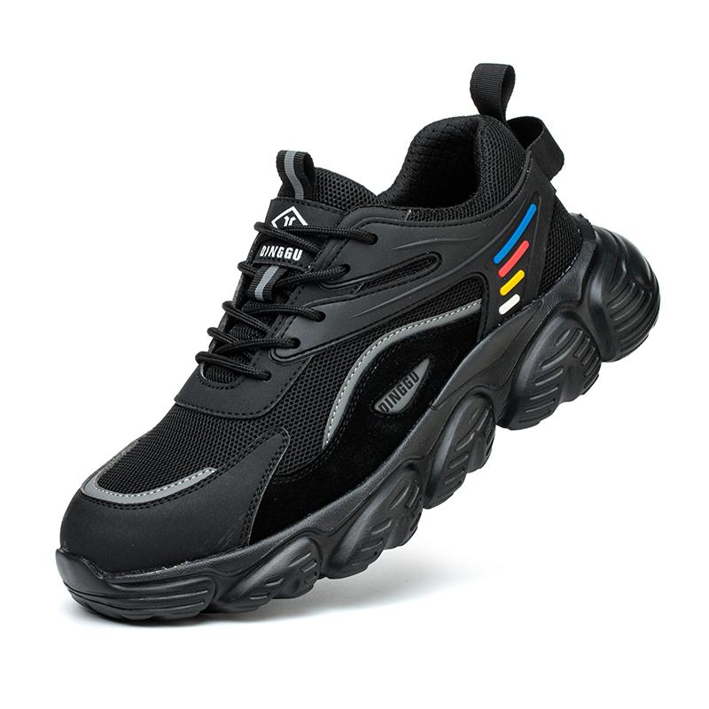 

Рабочая защитная обувь для мужчин Легкие защитные рабочие кроссовки Легкая мужская обувь Дышащая обувь Рабочая обувь с защитой от проколов 38 чёрный