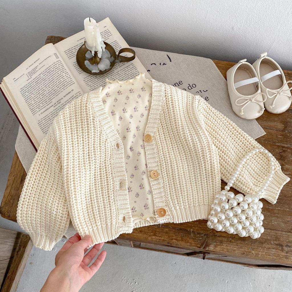 2025 Autumn Baby Girls' Long-Sleeve High Collar Printed Shirt