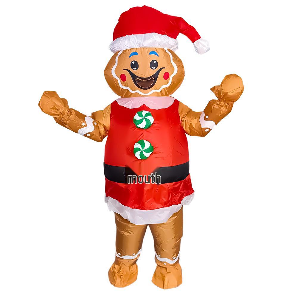 Inflatable Christmas Tree, Snowman, and Reindeer Costume for Festive Parties