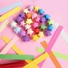 540 Blatt 27 Farben Zweiseitig Glücksstern Origami-Papierstreifen DIY Handgemachtes Basteln Heimdekoration Künstlerbedarf
