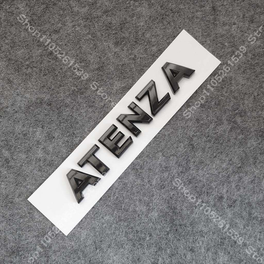 3D ABS Black Logo For 2020 2021 2022 MAZDA6 Emblem Letters Car Rear Trunk Badge ATENZA Black Red Sticker Front Accessories J6